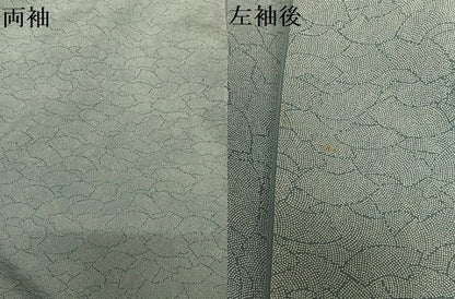 平和屋着物●伝統工芸士 保科祐彩 江戸小紋 地紙重ね文 正絹 逸品 AAAY6512zg