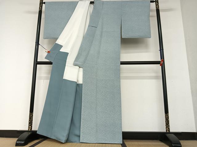 平和屋着物●伝統工芸士 保科祐彩 江戸小紋 地紙重ね文 正絹 逸品 AAAY6512zg