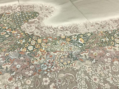 平和屋着物●訪問着 道長更紗花文 暈し染め 金彩 正絹 逸品 AAAY6515zg
