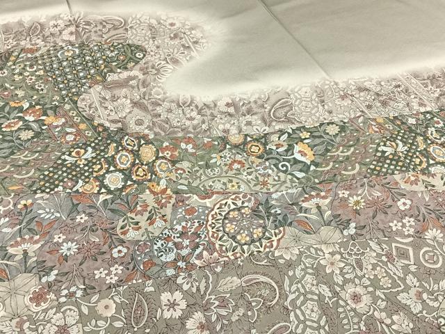 平和屋着物●訪問着 道長更紗花文 暈し染め 金彩 正絹 逸品 AAAY6515zg
