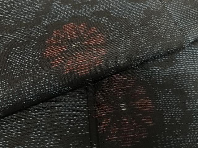 平和屋着物●本場大島紬 舞花文 証紙付き 正絹 逸品 未使用 AAAY6552zg