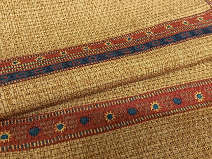 平和屋着物●お召　横段花文　正絹　逸品　AAAY6558zg