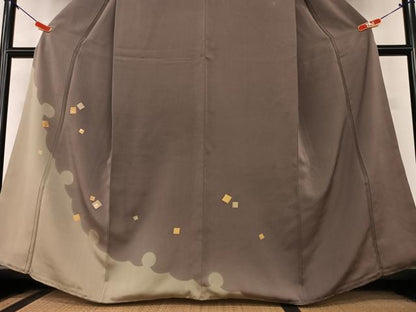 平和屋着物●訪問着 竹屋町刺繍 箔散らし 暈し染め 金彩 正絹 逸品 AAAY6561zg