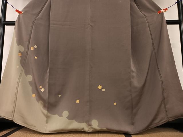 平和屋着物●訪問着 竹屋町刺繍 箔散らし 暈し染め 金彩 正絹 逸品 AAAY6561zg