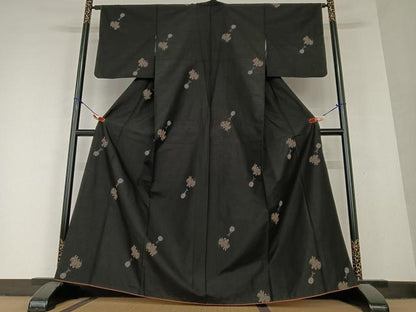 平和屋着物●上質な紬　犬張り子　鈴　正絹　逸品　AAAY6572zg