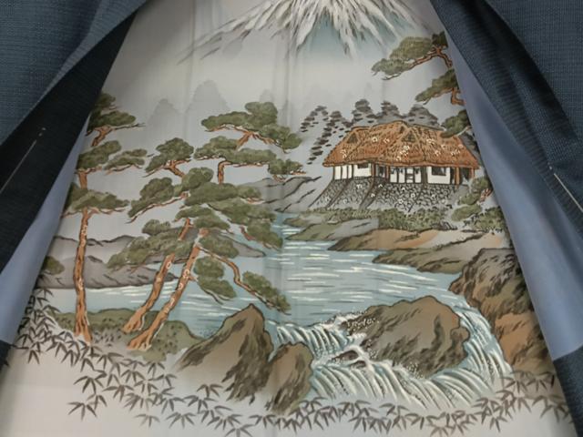 平和屋着物●男性　本場大島紬　アンサンブル　100亀甲　総詰　正絹　逸品　未使用　AAAY6592zg