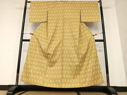 平和屋着物●上質な紬 立涌文 正絹 逸品 AAAY6604zg
