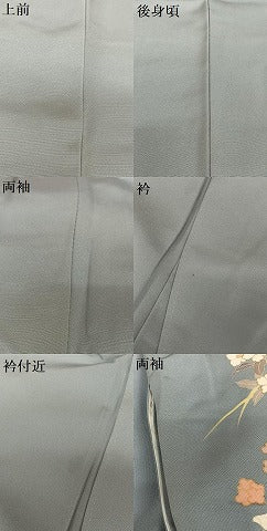 平和屋着物●訪問着 源氏香花文 暈し染め 金彩 正絹 逸品 AAAY6611zg