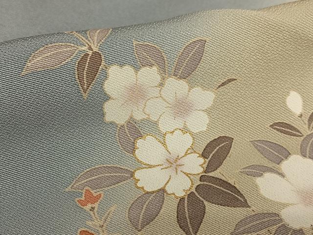 平和屋着物●訪問着 源氏香花文 暈し染め 金彩 正絹 逸品 AAAY6611zg