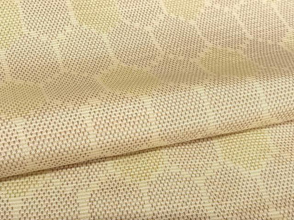平和屋着物●上質な紬　亀甲文　正絹　逸品　AAAY6623zg