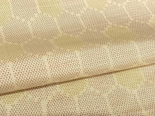 平和屋着物●上質な紬　亀甲文　正絹　逸品　AAAY6623zg