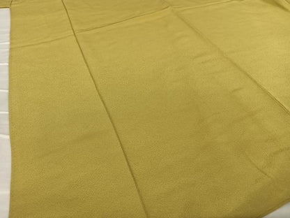 平和屋着物●上質な色無地 路考茶色 正絹 逸品 AAAY6639zg