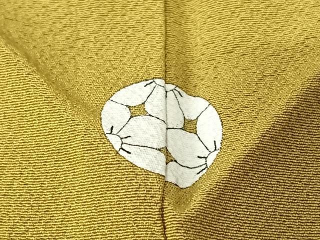 平和屋着物●上質な色無地 路考茶色 正絹 逸品 AAAY6639zg