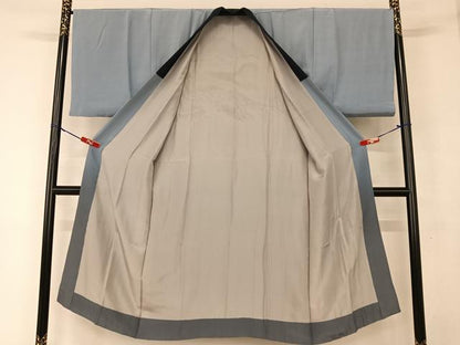 平和屋着物●男性 黒紋付 羽織・長襦袢(袷)セット 正絹 逸品 AAAY6649zg