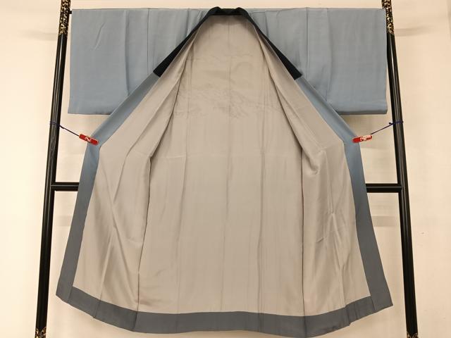平和屋着物●男性 黒紋付 羽織・長襦袢(袷)セット 正絹 逸品 AAAY6649zg