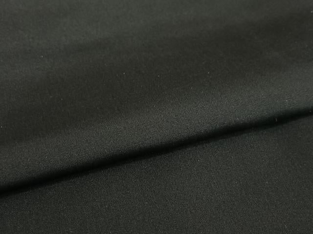 平和屋着物●男性 黒紋付 羽織・長襦袢(袷)セット 正絹 逸品 AAAY6649zg