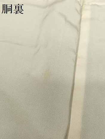 平和屋着物●上質な小紋　紬地　手描き　南天花文　暈し染め　正絹　逸品　未使用　AAAY6655zg