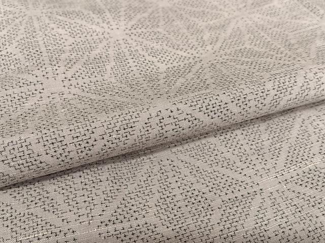 平和屋着物●結城紬　麻の葉文様　正絹　逸品　AAAY6657zg