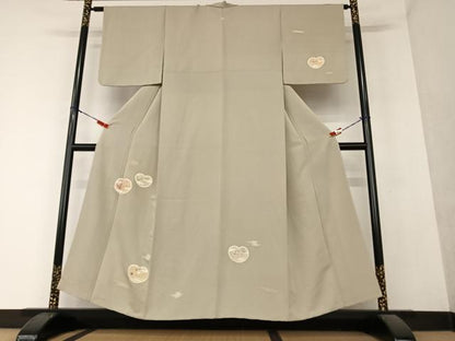 平和屋着物●訪問着 友禅 地紙草花文 金彩 正絹 逸品 AAAY6659zg