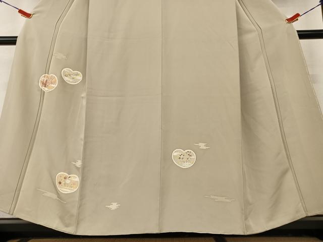 平和屋着物●訪問着 友禅 地紙草花文 金彩 正絹 逸品 AAAY6659zg