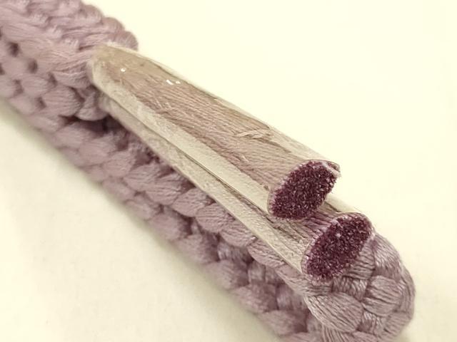 平和屋着物●和装小物　帯締め・帯揚げセット　草木染　伊賀組紐　正絹　逸品　未使用　AAAY7091ay