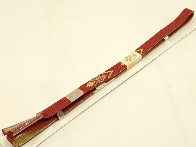 平和屋着物●和装小物　帯締め・帯揚げセット　高麗組 綾出し　雲取り草花地紋　暈し染め　金糸　逸品　未使用　AAAY7094ay