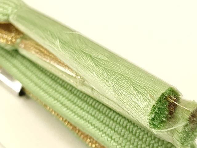 平和屋着物●和装小物　帯締め・帯揚げセット　草花文　暈し染め　金糸　金彩　正絹　逸品　未使用　AAAY7096ay