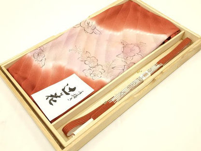 平和屋着物●和装小物　帯締め・帯揚げセット　手描き　辻ヶ花　暈し染め　逸品　未使用　AAAY7103ay