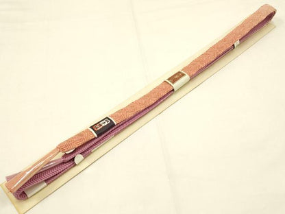 平和屋着物●和装小物　帯締め・帯揚げセット　絞り　舞花文　暈し　正絹　逸品　未使用　AAAY7107ay