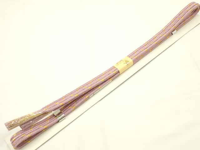 平和屋着物●和装小物　帯締め・帯揚げセット　芝文　暈し染め　金糸　金銀彩　正絹　逸品　未使用　AAAY7110ay