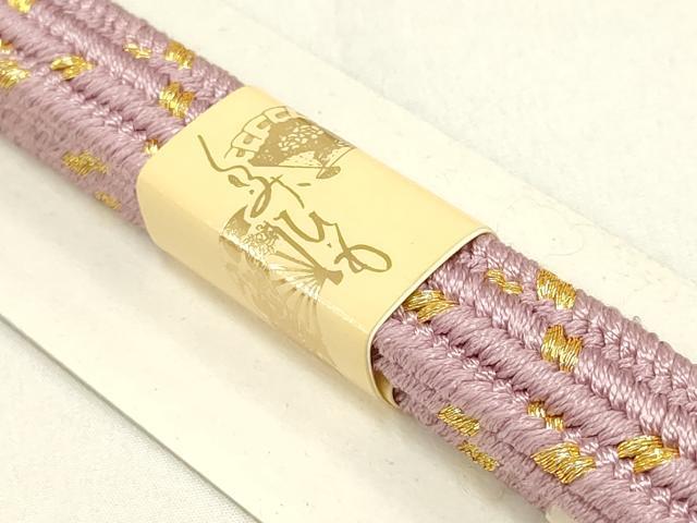 平和屋着物●和装小物　帯締め・帯揚げセット　芝文　暈し染め　金糸　金銀彩　正絹　逸品　未使用　AAAY7110ay