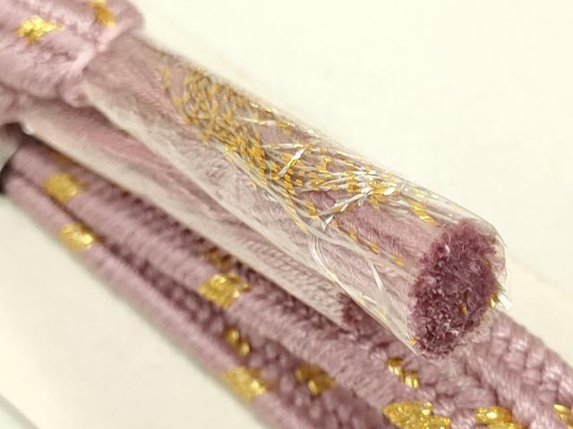 平和屋着物●和装小物　帯締め・帯揚げセット　芝文　暈し染め　金糸　金銀彩　正絹　逸品　未使用　AAAY7110ay