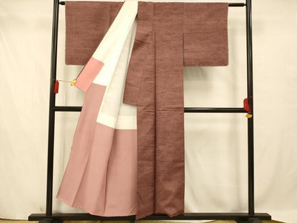 平和屋着物■上質な紬 霞文 正絹 逸品 AAAY7191fw