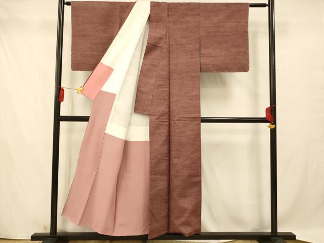 平和屋着物■上質な紬 霞文 正絹 逸品 AAAY7191fw