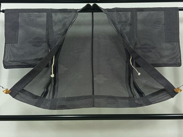 平和屋着物▽羽織　スリーシーズン　春夏秋　塵除け　松皮菱文　正絹　逸品　AAAY7243jh