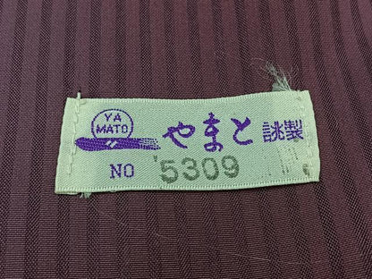 平和屋着物▽道行コート　二部式　スリーシーズン　春夏秋　塵除け　縞　やまと誂製　正絹　逸品　AAAY7244jh
