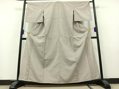 平和屋着物▽本塩沢 単衣 唐草文 正絹 逸品 AAAY7253jh