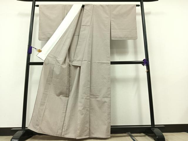 平和屋着物▽本塩沢 単衣 唐草文 正絹 逸品 AAAY7253jh