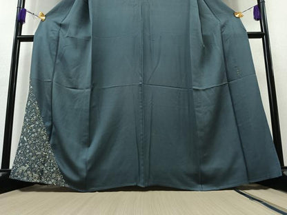 平和屋着物▽豪華色留袖 単衣 総刺繍 鳥獣花文 金糸 正絹 逸品 AAAY7255jh