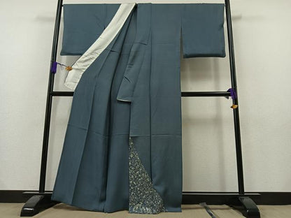 平和屋着物▽豪華色留袖 単衣 総刺繍 鳥獣花文 金糸 正絹 逸品 AAAY7255jh