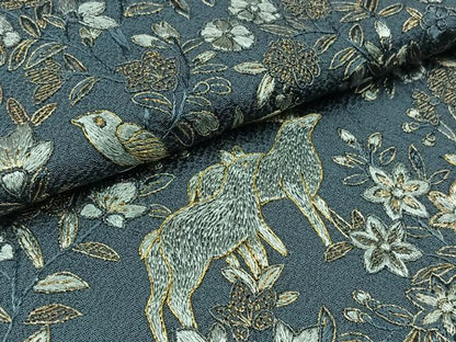 平和屋着物▽豪華色留袖 単衣 総刺繍 鳥獣花文 金糸 正絹 逸品 AAAY7255jh