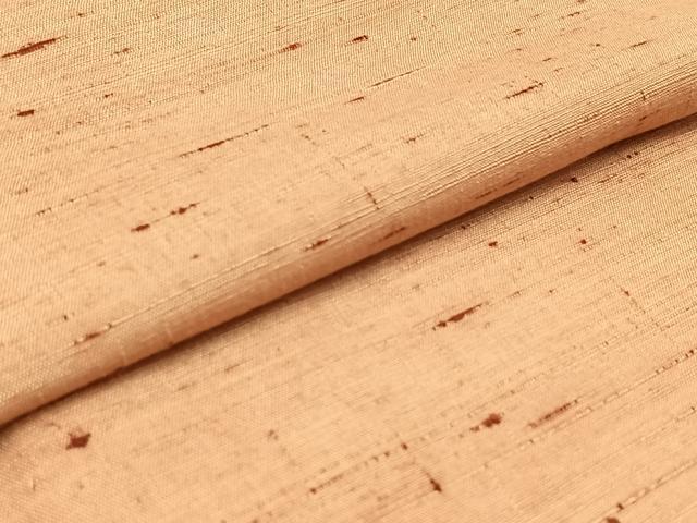 平和屋着物▽上質な紬 単衣 横段文 正絹 逸品 AAAY7256jh