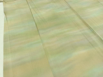 平和屋着物▽上質な小紋 単衣 霞文 暈し染め 正絹 逸品 AAAY7260jh
