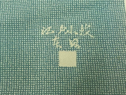 平和屋着物▽江戸小紋 単衣 作家物 角通し 正絹 逸品 AAAY7266jh