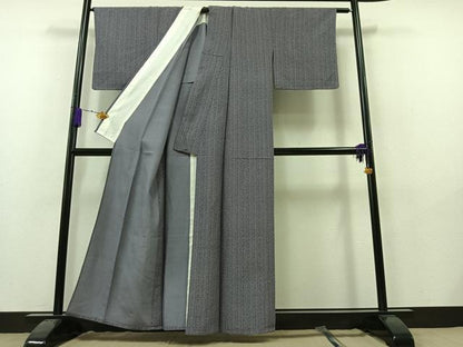 平和屋着物▽上質な小紋 単衣 花間道 正絹 逸品 未使用 AAAY7267jh