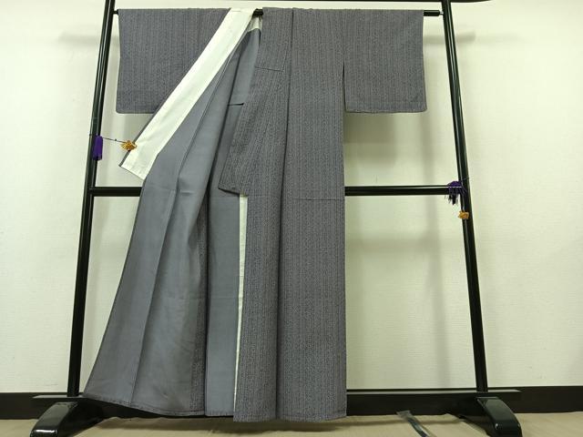 平和屋着物▽上質な小紋 単衣 花間道 正絹 逸品 未使用 AAAY7267jh
