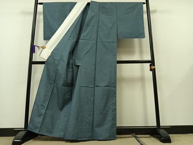 平和屋着物▽本場大島紬 単衣 菱文 ますいわ屋扱い 正絹 逸品 AAAY7276jh