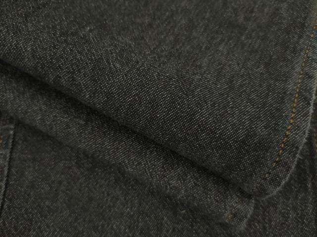 平和屋着物▽デニム着物 単衣 色無地 蝋色 綿 逸品 AAAY7371ck