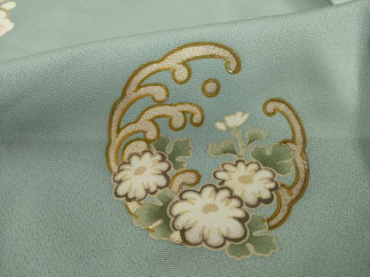 平和屋着物●訪問着　花丸松文　正絹　逸品　AAAY7373ck