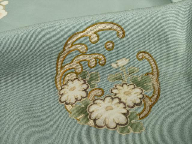 平和屋着物●訪問着　花丸松文　正絹　逸品　AAAY7373ck